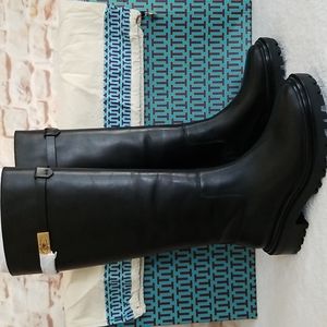 New Tory Burch Leather Tall Riding Boots